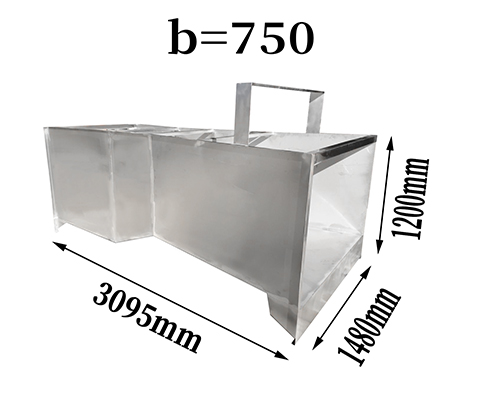 B=750不銹鋼巴歇爾槽